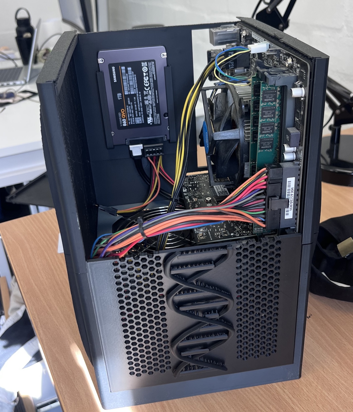 Custom ATX PC case, build photo 3